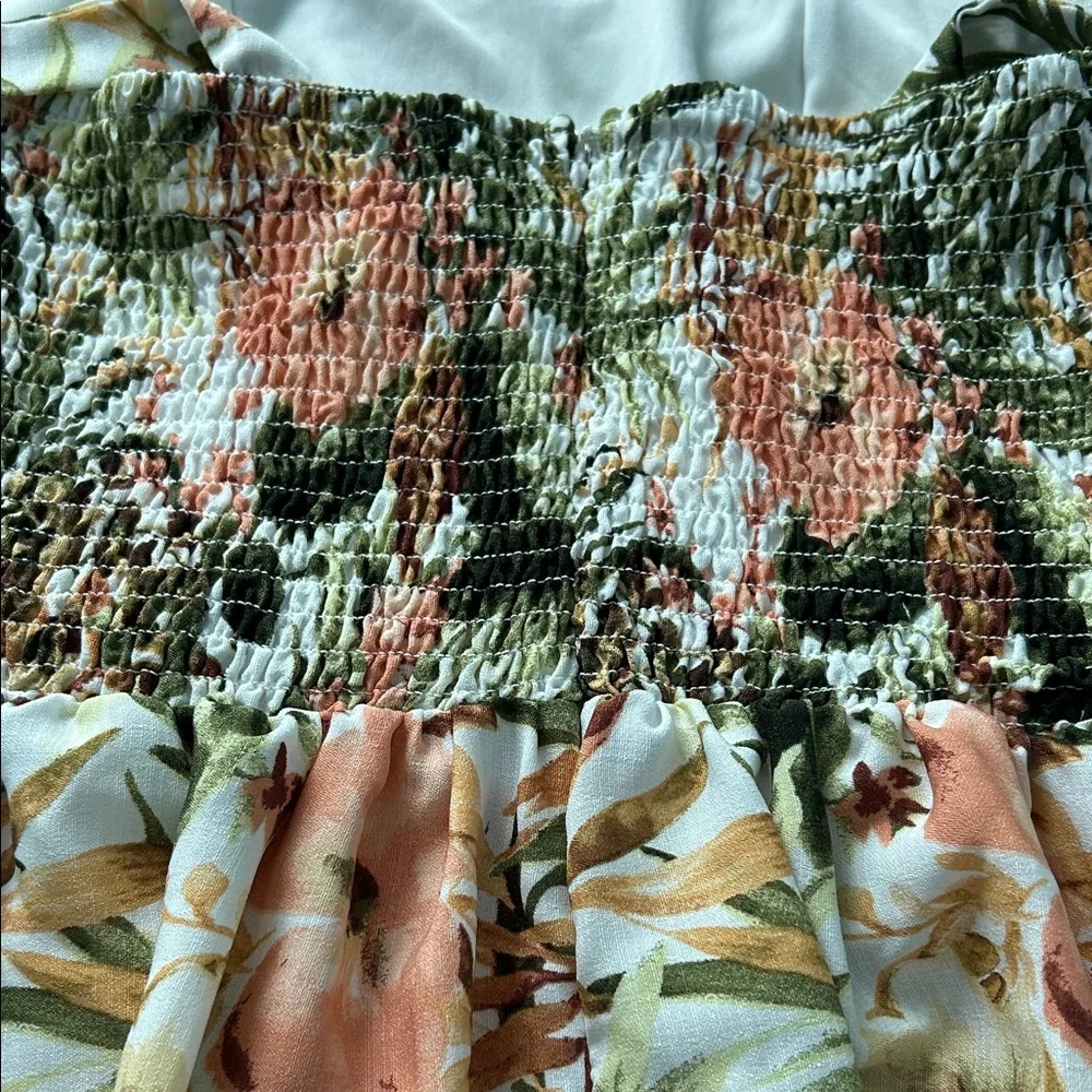 Joie Floral Green and Pink Maxi Dress - Picture 7 of 8